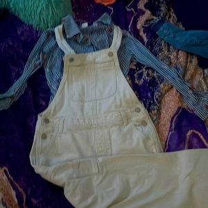 They are overalls with a floral oral shoot pin up shirt could be worn at Easter